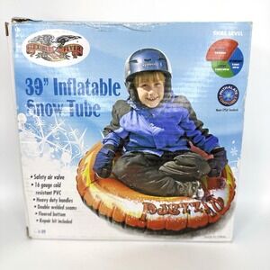 Flexible Flyer 39" Blizzard‎ Inflatable Snow Tube Sled Heavy Duty Handles NIB